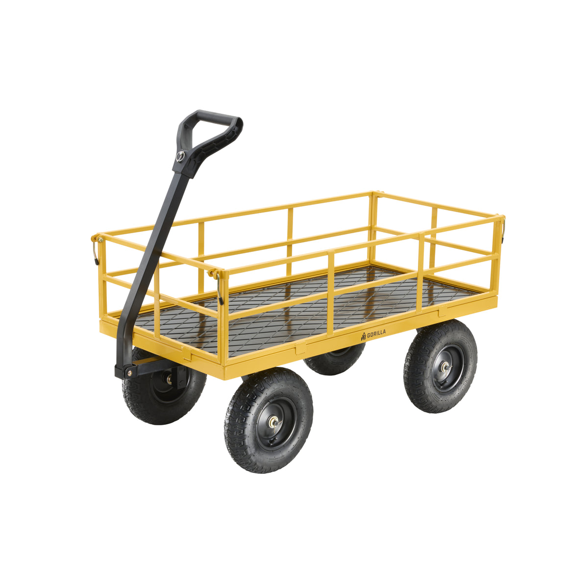 1200 lb Steel Utility Cart with Removable Sides