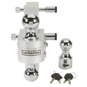 12000 lb Adjustable Dual-Ball Hitch with Hook Slot