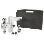 12000 lb Adjustable Dual-Ball Hitch with Hook Slot