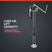 5000 lb Pipe-Weld Drop-Leg Trailer Jack 28-1/2 in Travel