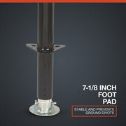 5000 lb Pipe-Weld Drop-Leg Trailer Jack 28-1/2 in Travel