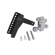 14000 lb Dual-Ball Adjustable Steel Hitch 6 in Drop / 5-1/8 in Rise