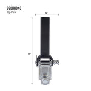 14000 lb Dual-Ball Adjustable Steel Hitch 6 in Drop / 5-1/8 in Rise
