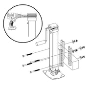 7000 lb Dual-Leg Electric Trailer Jack with Remote