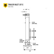 7000 lb Dual-Leg Electric Trailer Jack with Remote