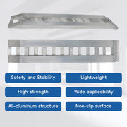 72 inch X 15 inch 6500LBS Aluminum Trailer Ramps Total Beavertail Hook End 1 Pair 2 Ramps