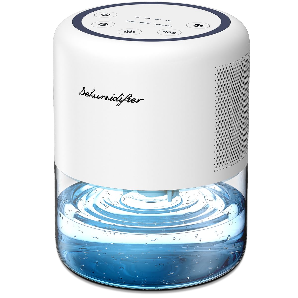 44oz(1.3L) Small Dehumidifier for Home Auto-Off Quiet Portable Dehumidifier with 3 Modes 10 Color Lights 4 Timer Settings for Bedroom Bathroom Closet (215 sq.ft)