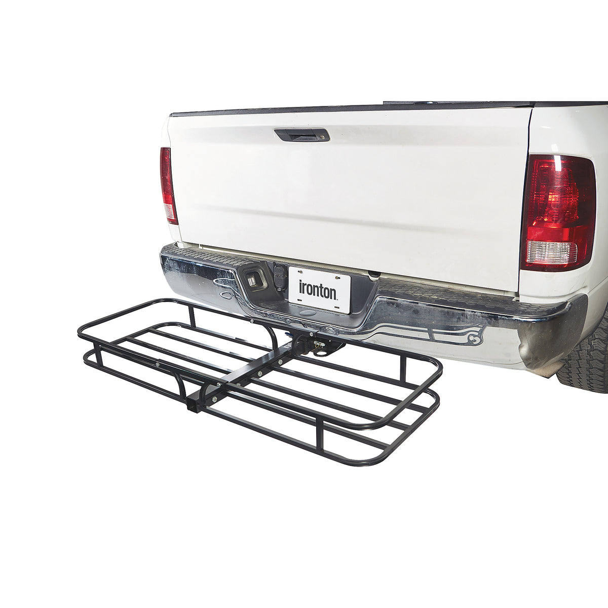 600 lb Steel Hitch Cargo Carrier with Mesh Floor