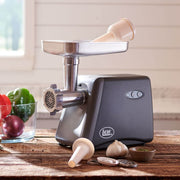 Products #8 Countertop Meat Grinder, Electric Meat Grinder Kitchen Appliance for Home Use, Compact Food Processor for Grinding, Sausage Stuffing, Cooking Prep, 575 Watt, Aluminum
