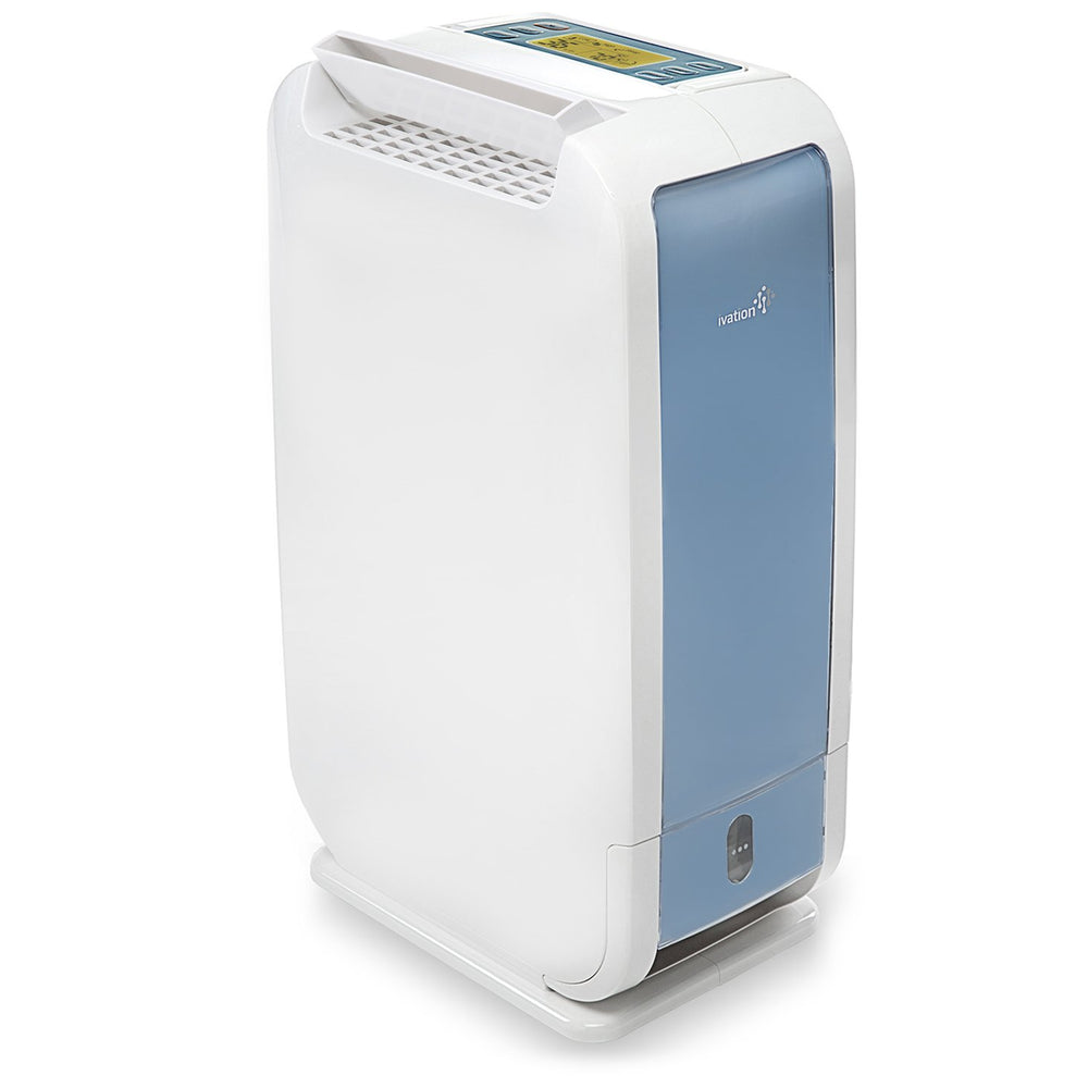 13-Pint Small-Area Desiccant Dehumidifier Compact and Quiet - With Continuous Drain Hose for Smaller Spaces, Bathroom, Attic, Crawlspace and Closets - For Spaces Up To 270 Sq Ft, White