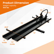 600LBS Heavy Duty Steel Motorcycle Carrier with Loading Ramp
