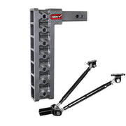 Mega-Duty 10" Drop Hitch Ball Mount 2" Receiver 16,000 lbs USA