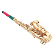Student Alto Eb E-flat SAX Saxophone Gold Lacquer SAX Beginners Kit with Case, Reeds, Mouth Piece, Soft Cleaning Cloth and Rod, Gloves