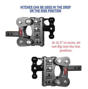 BOSS Torsion-Flex 7.5" Drop Hitch 2" Receiver 16,000 lbs USA