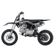 125cc Dirt Pit Bike for Kids & Youth with 4-Speed Semi-Automatic Transmission, Big 14"/12" Tires! (Black)