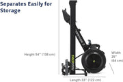 16-Level Dual-Rail Magnetic Rowing Machine, LCD Monitor, Standard Seat, Black, 300 lb Capacity