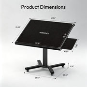 2000 Pieces Jigsaw Puzzle Table with Drawers & Legs, 41.34"x29.53" Metal Adult Puzzle Table (Stability Tested & Ergonomic), Adjustable Height & Tilt Angle, Wooden Puzzle Board with Wheels & Cover