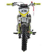 X15 110cc Dirt Bike, 4-Stroke Gas Pit Bike with Semi-Automatic Transmission, Kick Start, 12"/10" Wheels, Zongshen Engine