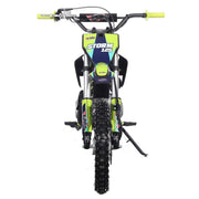 Storm 125cc Dirt Bike, 4-Stroke Gas Pit Bike with Automatic Transmission, Electric Start, 14"/12" Wheels(Black)