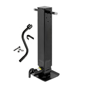 1400950376 Weld On Trailer Jack, 12,000 lbs. Capacity, Sidewind Crank, No Mount Square Jack Tube, 12-1/2 Inch Travel