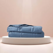 Weighted Blanket for Adults 20 lb Full/Queen (Navy Blue, 60"x80")
