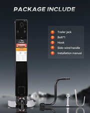 12000lbs Heavy Duty Trailer Jack,Square Direct Weld