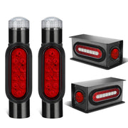 2Pcs Steel Trailer Light Boxes 2pcs Boat Trailer Guide on Post Pipe Light