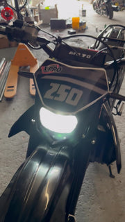 Templar X 250cc 6 Speed Dirt Bike with Zongshen Engine Pit Bike Gas Dirt Bikes Adult Pitbike, Big 21"/18" Wheels! (Black)