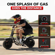 GMB100 Plus Gas Mini Bike 99cc 4-Stroke Off Road Headlight & Gaiter
