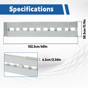 2 Pcs 60 Inch x 12 Inch Aluminum Trailer Ramps