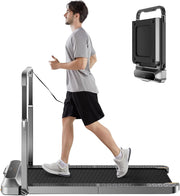 Folding Treadmill, 2 in 1 Walking Pad with Handle Bar