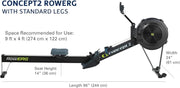 16-Level Dual-Rail Magnetic Rowing Machine, LCD Monitor, Standard Seat, Black, 330 lb Capacity