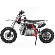 110cc Dirt Bike, Gas Powered Pit Bike with Automatic Transmission, Electric Start, 12"/10" Tires, Off-Road Dirt Bike for Youth(Black)