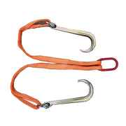 Heavy Duty 42 Tow Rope with J Hooks - 5t Recovery Tow Chain & Towing Bridle, Includes 15 & 4 Alloy Hooks for Off-Road Vehicle Towing 5t