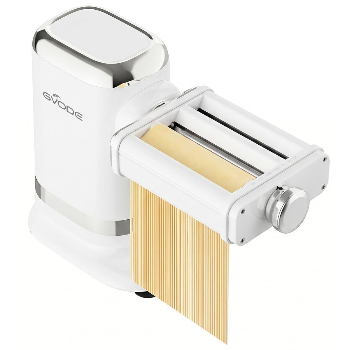 Electric Pasta Maker Machine, 3-in-1 Pasta Roller & Cutter Set, White Adjustable Thickness Settings for Fresh Spaghetti, Fettuccine, Lasagna Sheets with Compact Storage and Easy Cleanup