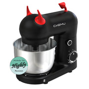 Stand Mixer, Compact & Space-Saving, Stainless Steel Bowl, Unique & Playful Design, Effcient 300W Motor, Dishwasher-Safe Attachments, SM-2549A (Black)