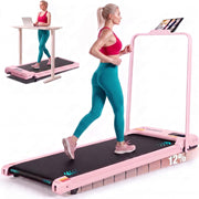 Small Walking Pad with Incline-Foldable Treadmill for Home Office
