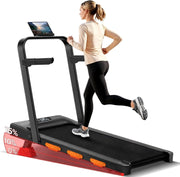 15% Incline Walking Pad with Handle Bar, Treadmills for Home Small