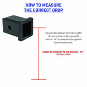 Offset 2.5"/7.5" Drop Ball Mount 2" Receiver 10,000 USA