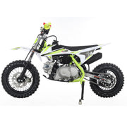 110cc Dirt Bike, Gas Powered Pit Bike with Automatic Transmission, Electric Start, 12"/10" Tires, Off-Road Dirt Bike for Youth(Green)