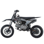 Lynx 125cc Dirt Bike, 4-Speed Semi-Automatic Pit Bike with Zongshen 4-Stroke Engine, Kick Start, 14"/12" Wheels(Green)