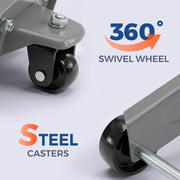 3Ton Hydraulic Floor Jack,6600LBS Car Jack Lift Range:5.31"-18.11" 360°Swivel Castors&Large Saddle,5.31"-18.11" Lifting Rang,Heavty Duty Carbon Steel Material,Ideal for Various Vehicle models