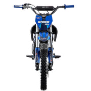Storm 125cc Zongshen Brand Engine Dirt Bike with 4-Speed Semi-Automatic Transmission, Kick Start, Big 14"/12" Tires! (Blue)