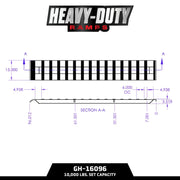 Heavy Duty Aluminum Loading Ramps, Set of 2, 8 Feet x 15"