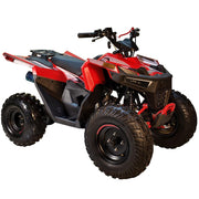 CT125E ATV Quad 125cc ATV for Youth Sports Utility Gas Power with Reverse Led Lights Big Tires 18/19 (Red) (Factory Packaged)