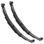 Tandem Trailer Leaf Spring 4 Leaf Double Eye 1750 lbs Cap for 3500 lbs Axle Suspension, Hanger & U-Bolt kit 25-1/4" Length fits for SW4B, for Round Trailer Axles- Set 4