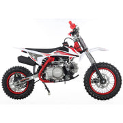 110cc Dirt Bike, Gas Powered Pit Bike with Automatic Transmission, Electric Start, 12"/10" Tires, Off-Road Dirt Bike for Youth(Red)