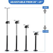 RV Slide Out Support Jacks (Set of 4) - 20,000lb Heavy Duty Rv Stabilizer Jacks Support, 21"-49" Quick-Lift Adjustable - Power Drill & Hand Crank Compatible for Campers, Travel Trailers & RVs