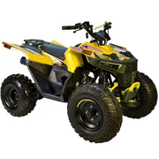 CT125E ATV Quad 125cc ATV for Youth Sports Utility Gas Power with Reverse Led Lights Big Tires 18/19 (Red) (Factory Packaged)