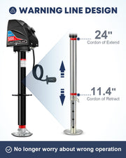 Electric Trailer Jack 5000 lbs with 7-Way Connector, Heavy Duty